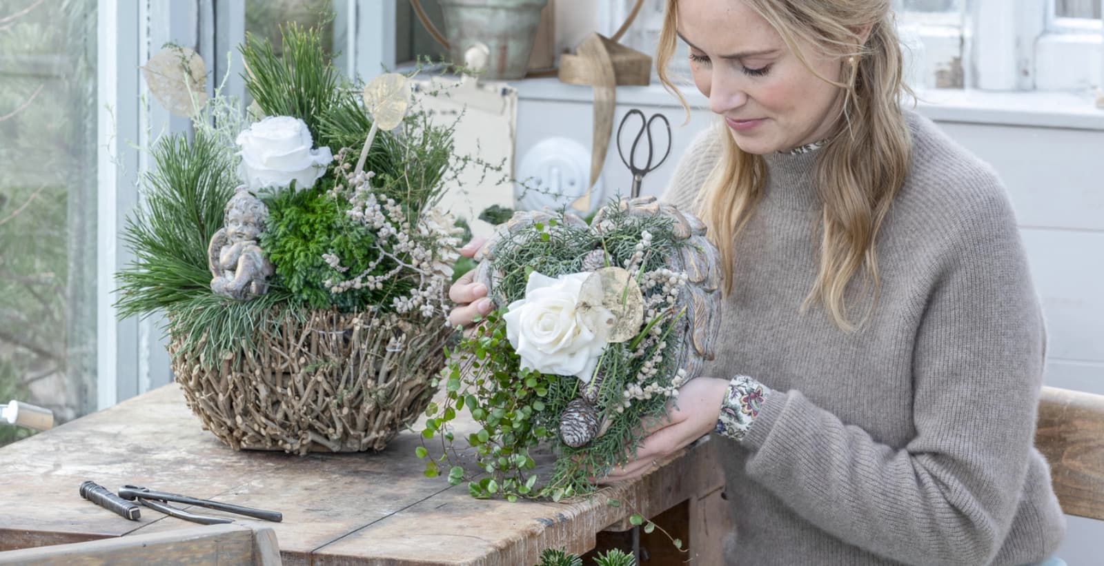 Kränze und Gestecke