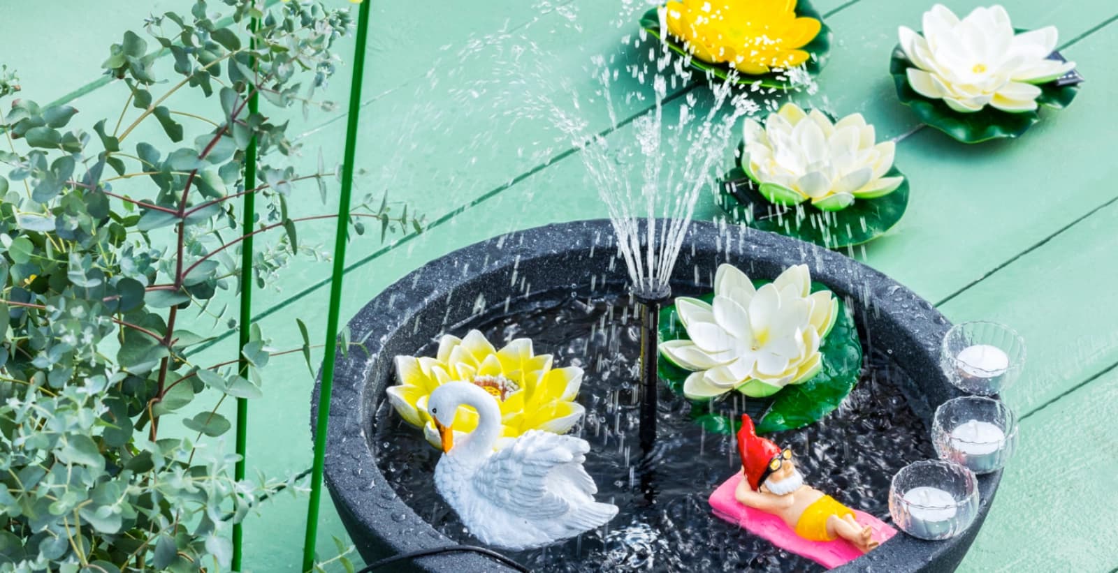 Wasserspiel für Balkon & Terrasse