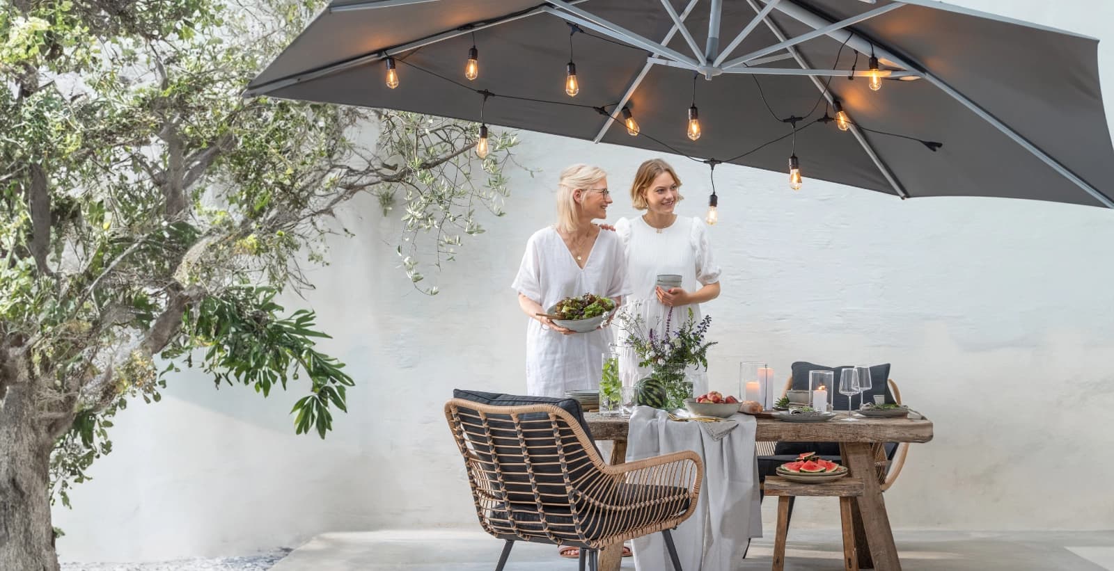 Gut geschützt vor Sonne und Nässe