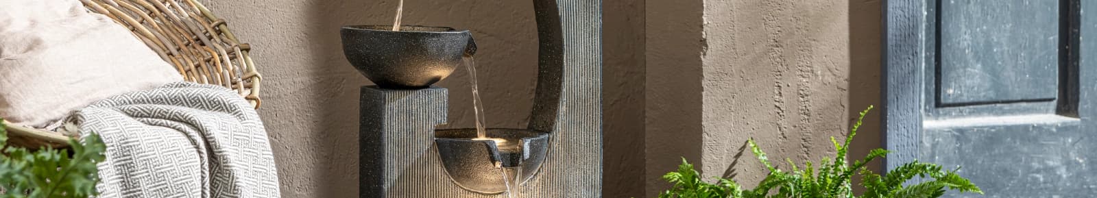 Solarfähige Gartenbrunnen