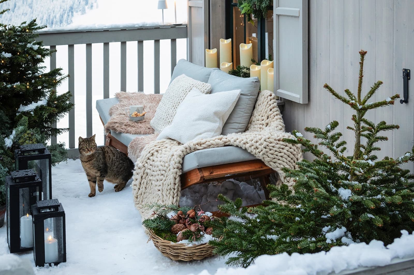 Garten im Winter