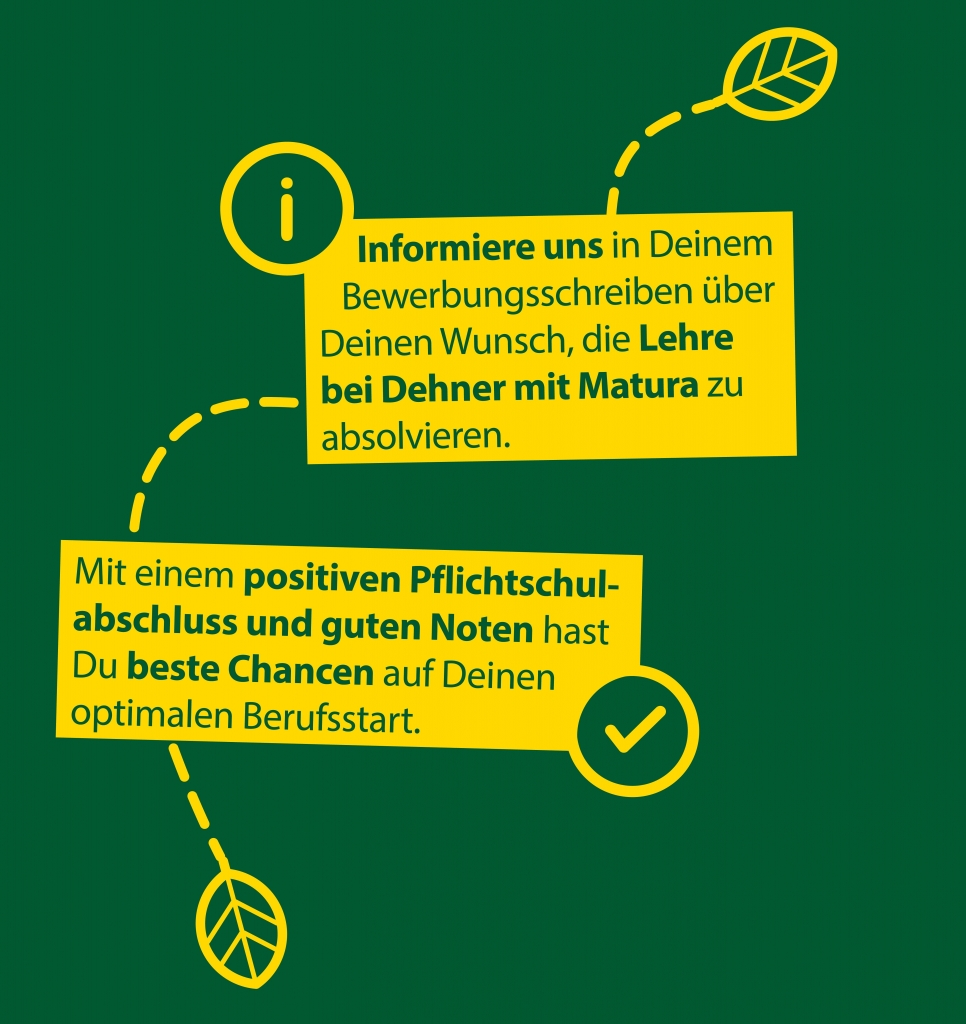 Lehre bei Dehner mit Matura