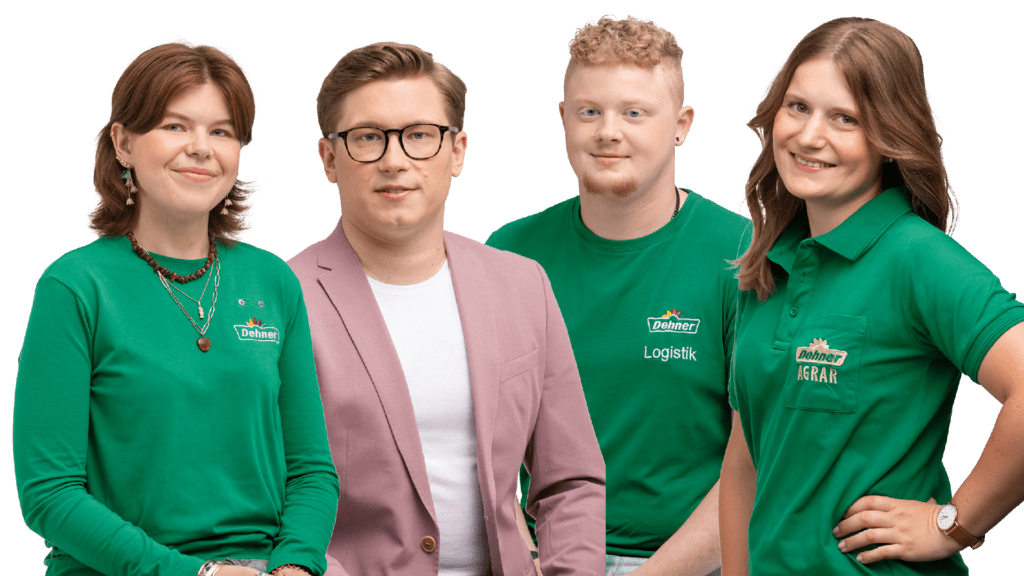 Die Dehner Mitarbeitenden halten zusammen - egal ob Ausbildung, Agrar, Logistik oder Dienstleistungszentrum