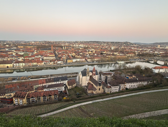 Aussicht über die Stadt Würzburg
