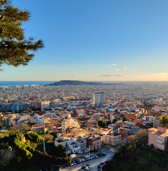 Aussicht über die Stadt Barcelona